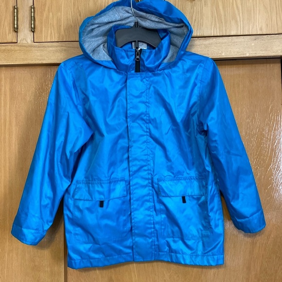 Bocini Other - Boys raincoat lined with hood pockets and hidden cuffs for comfort blue size 7